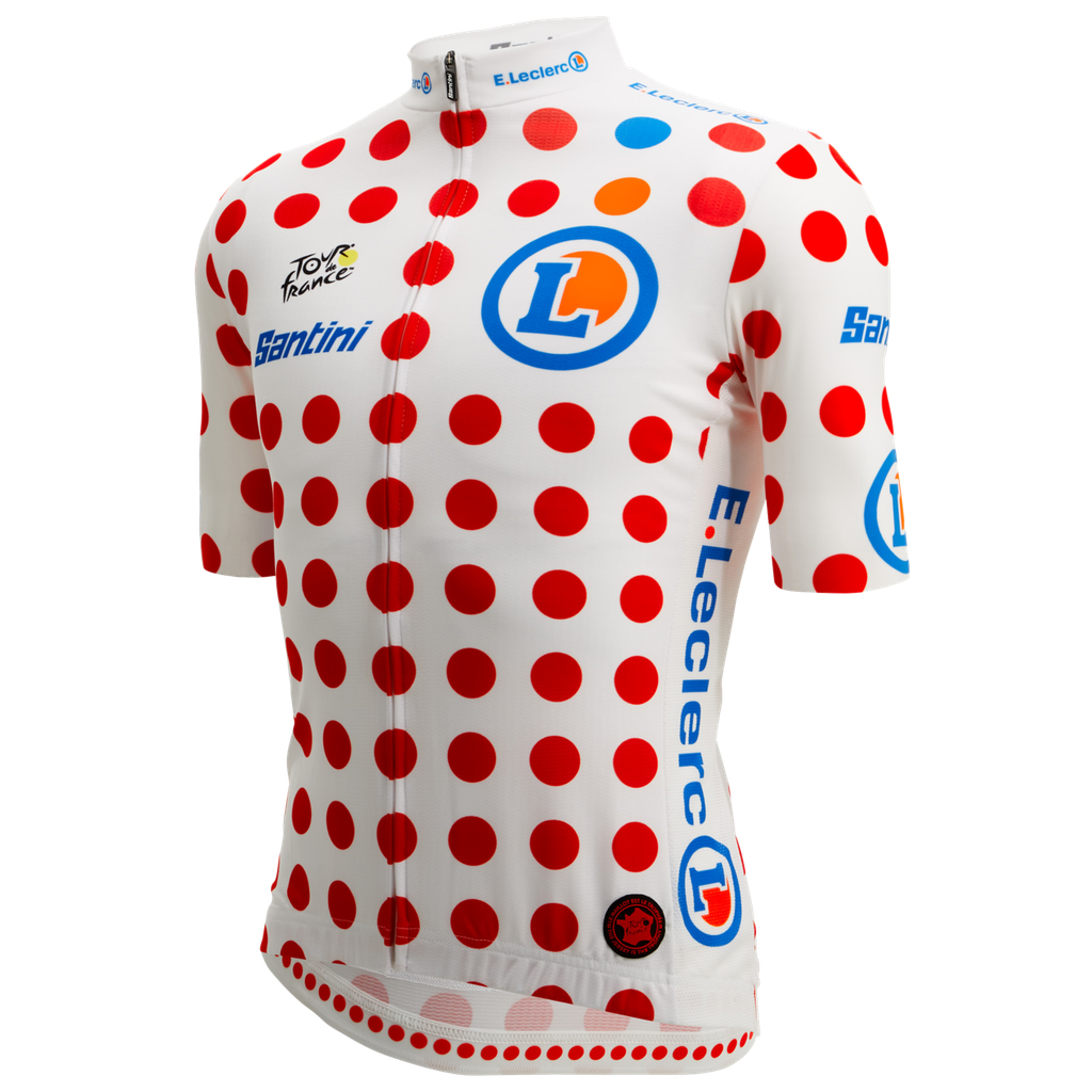 Jersey SANTINI TDF KOM Caballero Talla:S Polka Dots