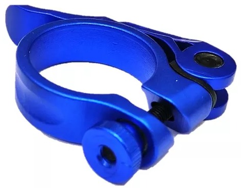 Abrazadera 31.8mm c/bloqueador blue CN