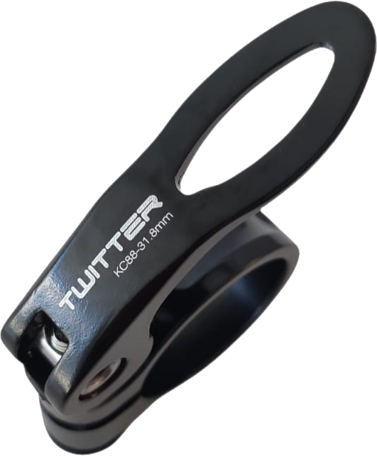 Abrazadera TWITTER c/bloqueador 31.8 black