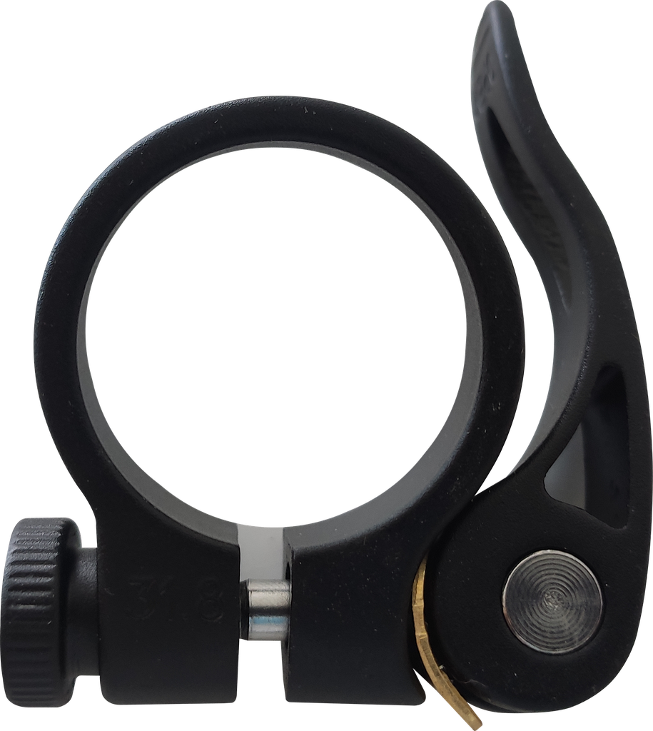 Abrazadera ZOOM c/bloqueador 31.8mm black  AT-17N+SQR-115