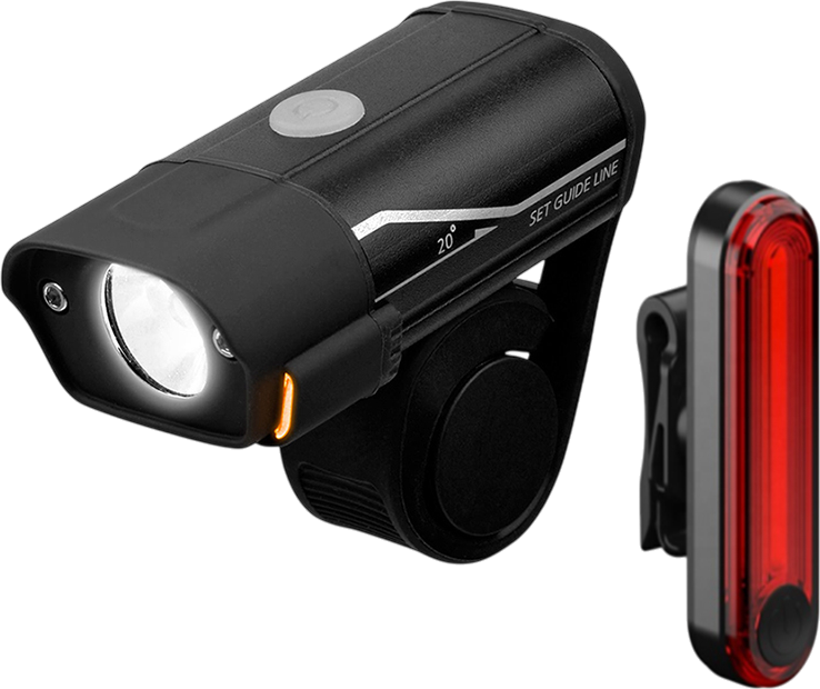 Luz ENJOY EAST del/post EBL-3291-3303 F400lm/R30lm USB rechargeable set