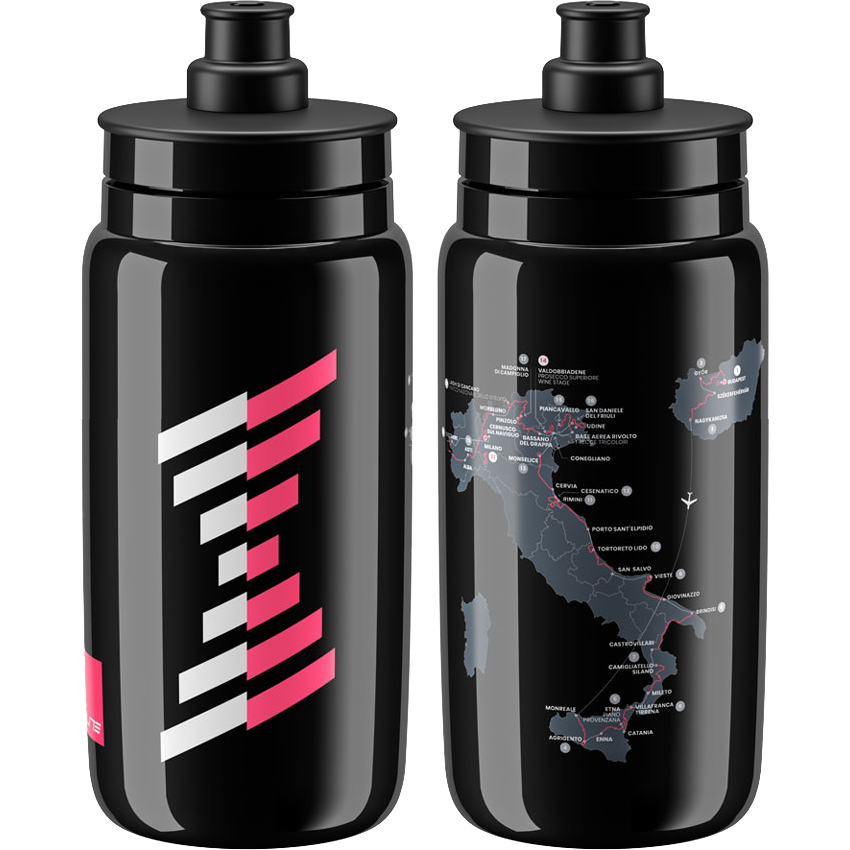 Caramañola ELITE FLY GIRO D´ITALIA MAPPA NERA 2020 550ml 01604392
