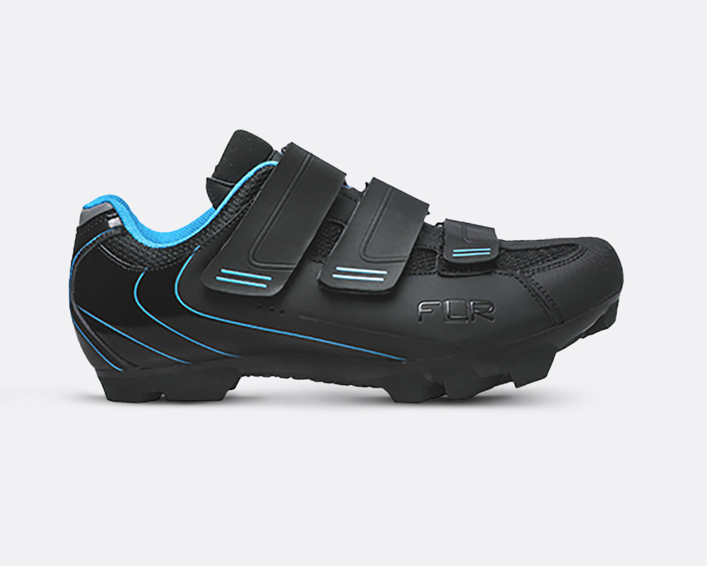 Zapatillas FLR F-55 velcro mtb black/blue T42