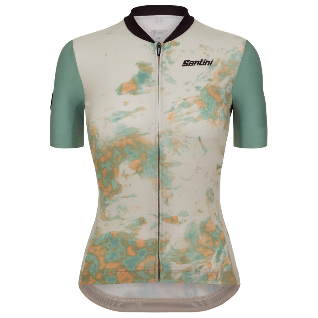 Jersey SANTINI MARBLE Slim fit Dama Talla:M Military Green
