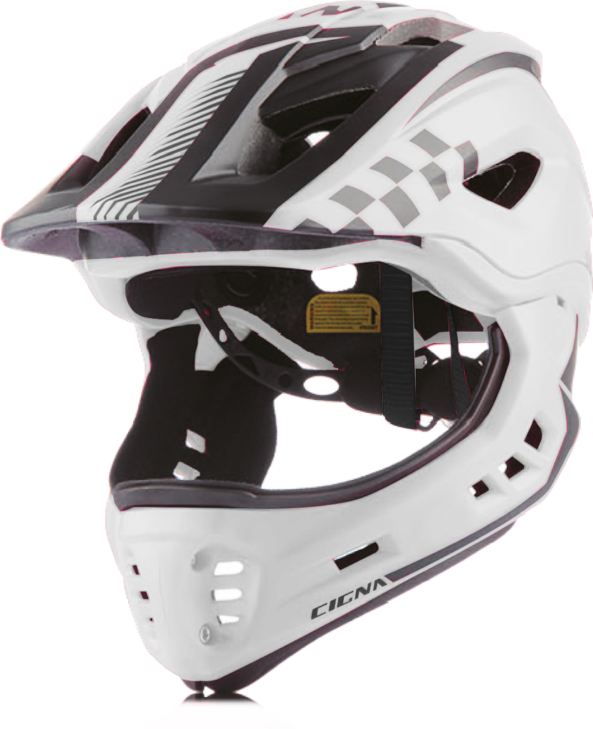 Casco CIGNA TT-32 BMX w/visor integrated M (54-57cm) White/black