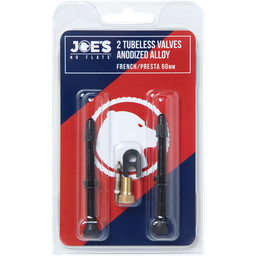 [VAL009] Valvula JOE'S tubeles anonizada french/presta black 60mm 2pcs 180139