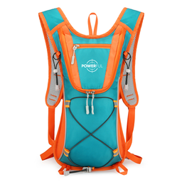 [BOL102] Mochila POWERFUL hidratacion green/orange  RB-2430