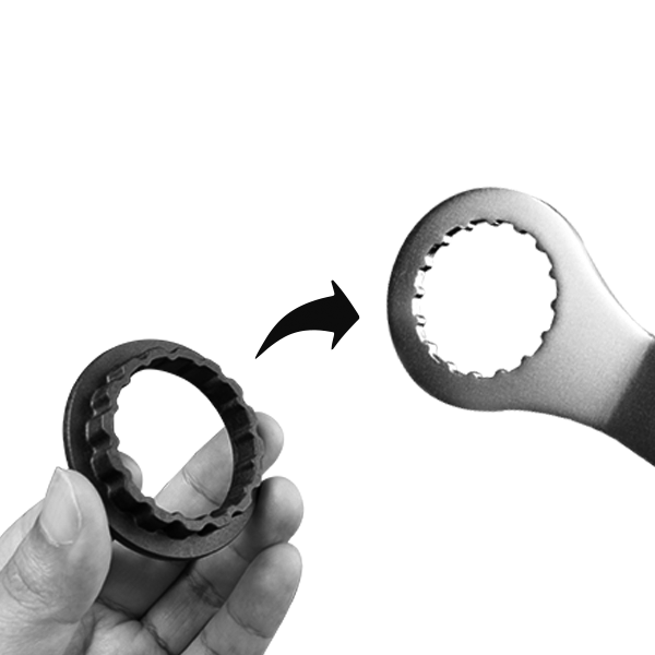 H-Instalador SUPER B TB-BB11 de pistas deBB de rosca con adaptadores 