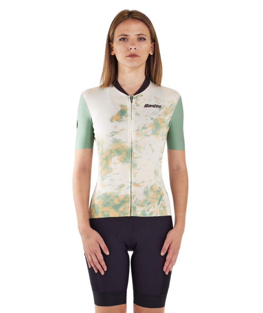 Jersey SANTINI MARBLE Slim fit Dama Talla:M Military Green