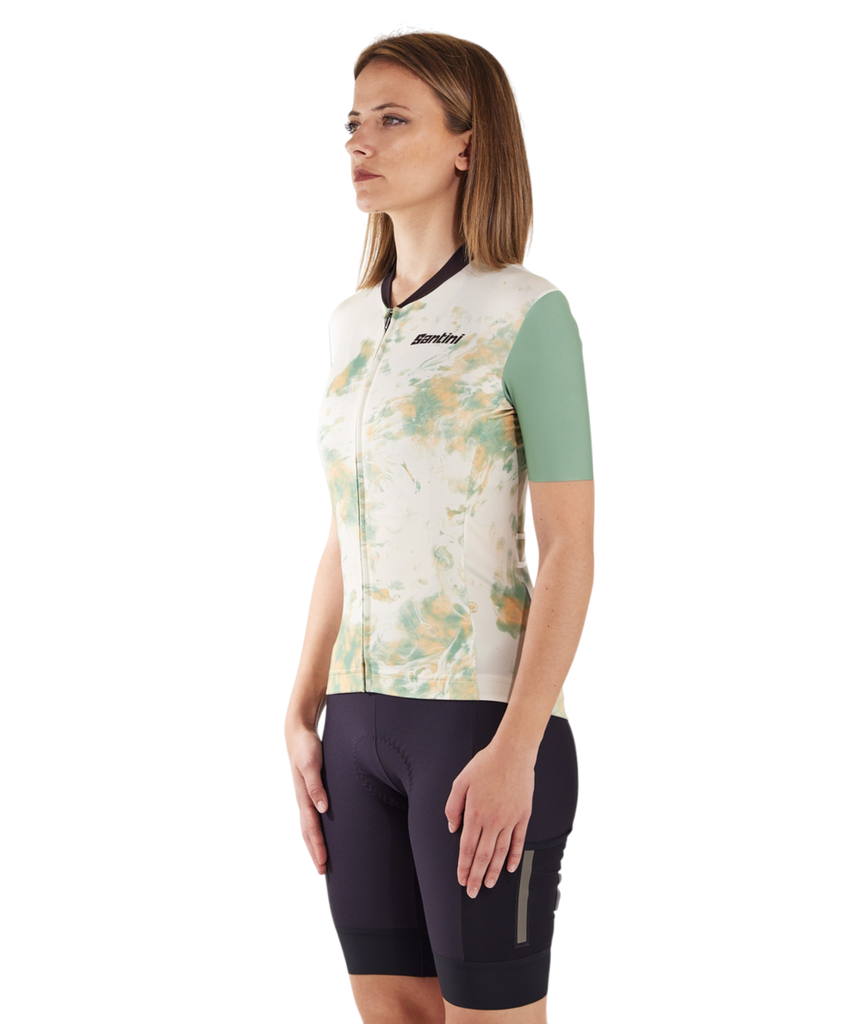 Jersey SANTINI MARBLE Slim fit Dama Talla:S Military Green