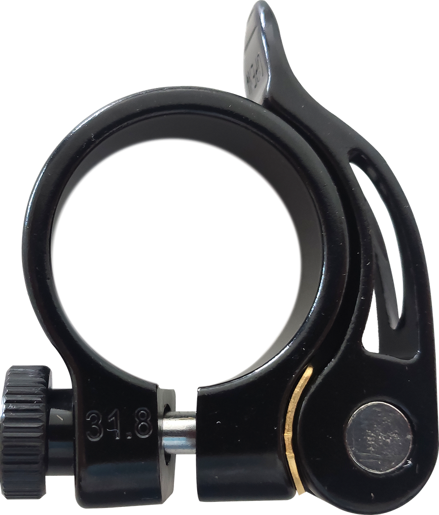 Abrazadera ZOOM c/bloqueador 31.8 black  AT-101+SQR-116