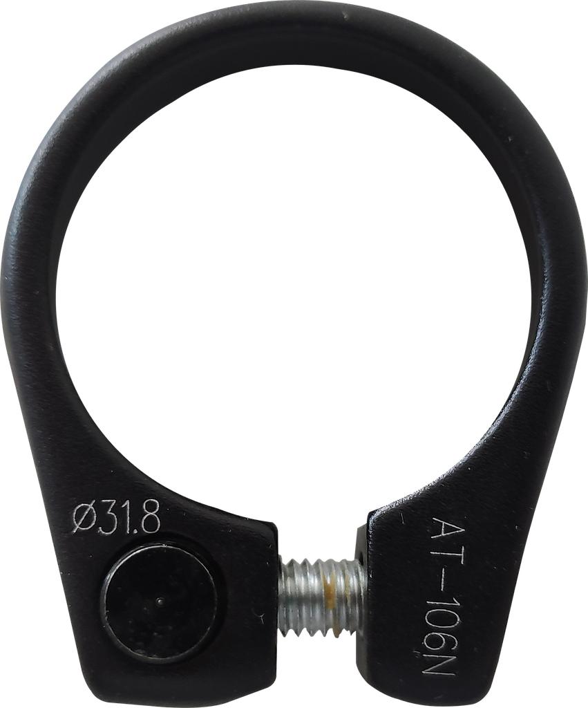 Abrazadera ZOOM c/tornillo 31,8mm black  AT-106N