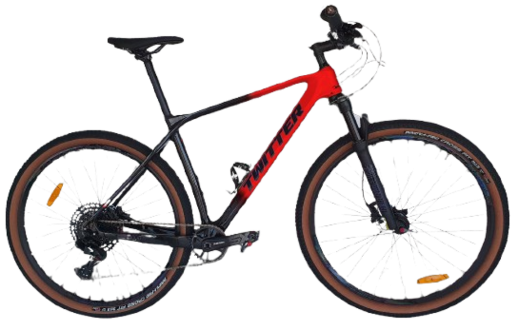 Bicicleta TWITTER 29 PREDATOR PRO 15 carbon hidraulic SX-12V black/red