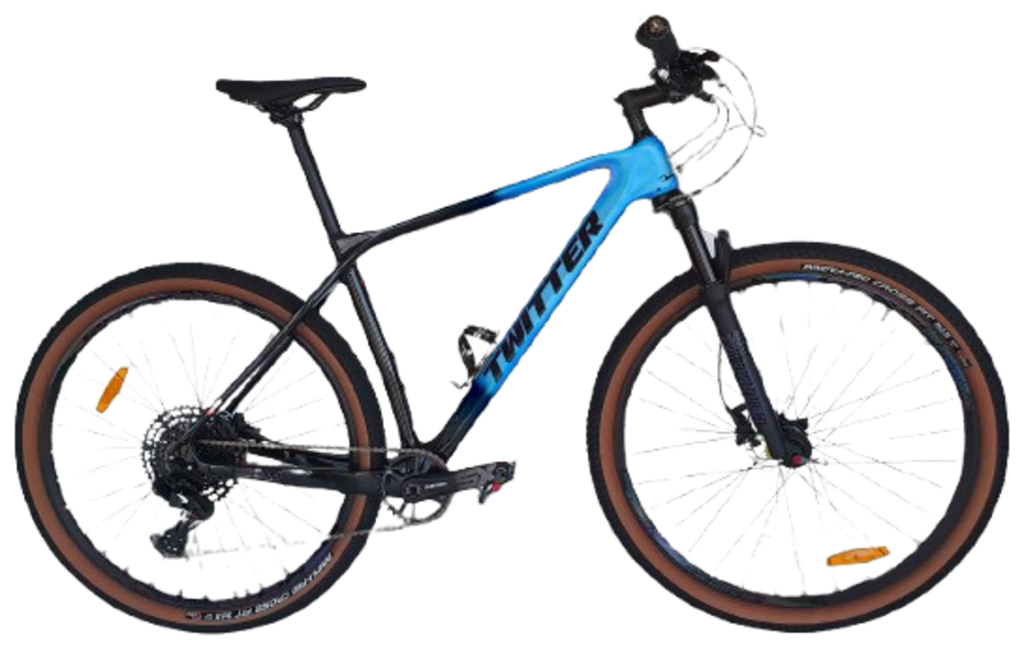 Bicicleta TWITTER 29 PREDATOR PRO 17 carbon hidraulic SX-12V black/blue