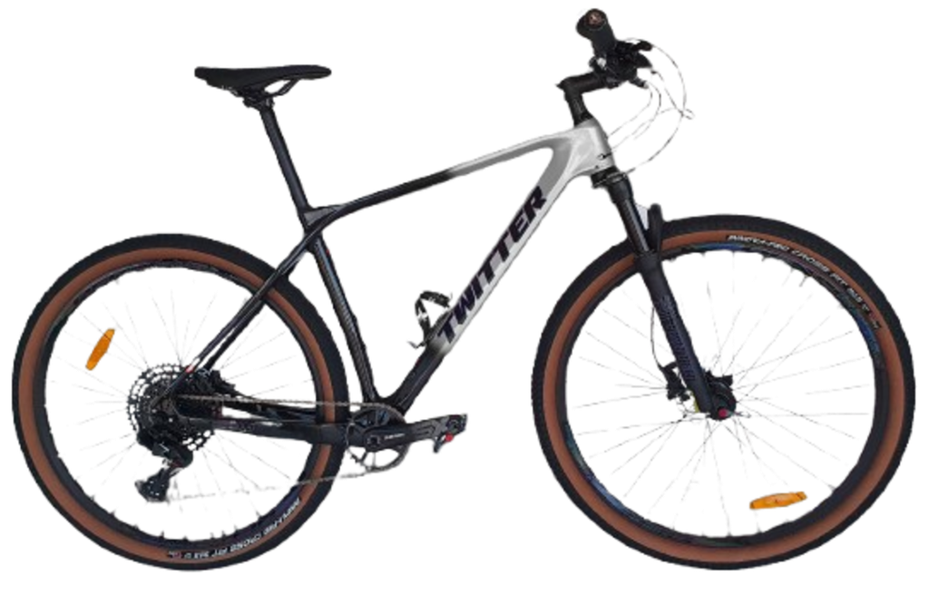 Bicicleta TWITTER 29 PREDATOR PRO 19 carbon hidraulic SX-12V black/silver