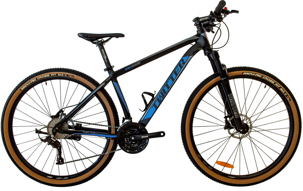 Bicicleta TWITTER 29 alum TW3000 hydraulic 17 MX9 3x9V c/bloqueo black/blue