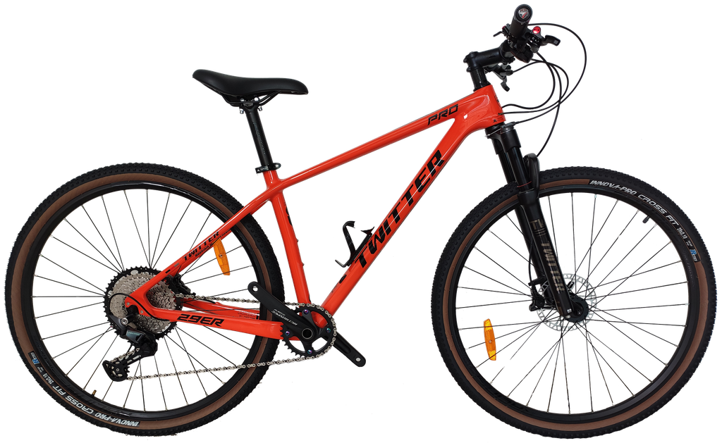 Bicicleta TWITTER MTB carbono LEOPARD PRO 17  M6100 12v orange