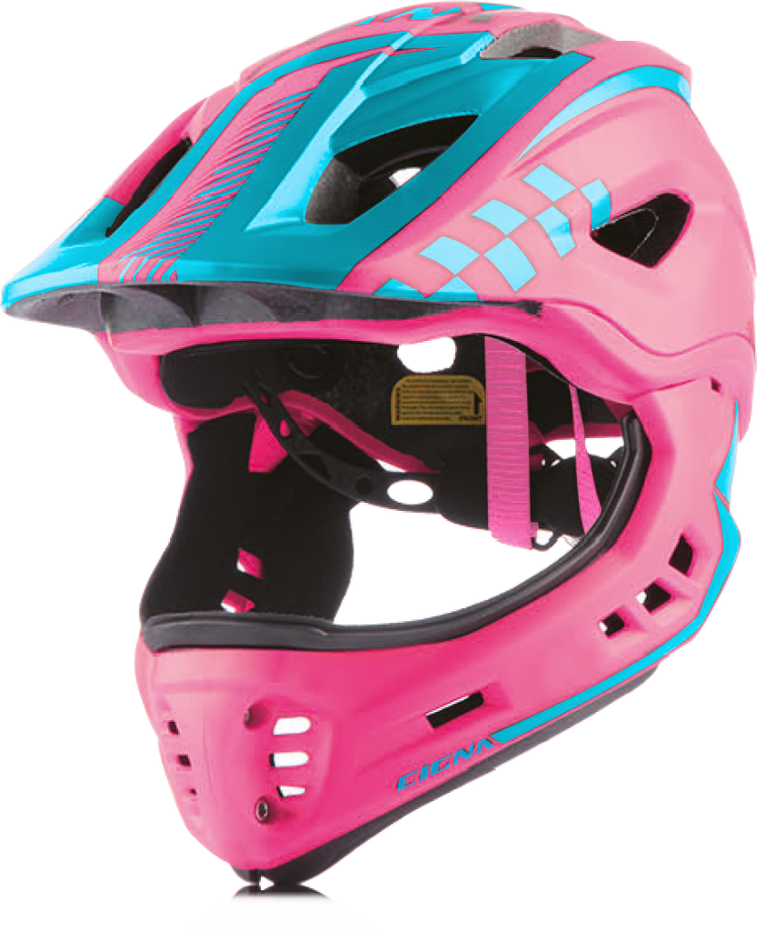Casco CIGNA TT-32 BMX w/visor integrated S (48-53cm) pink/blue