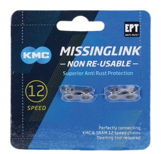 Chaveta KMC conector CL552R-NP 12 speed carton 2pcs