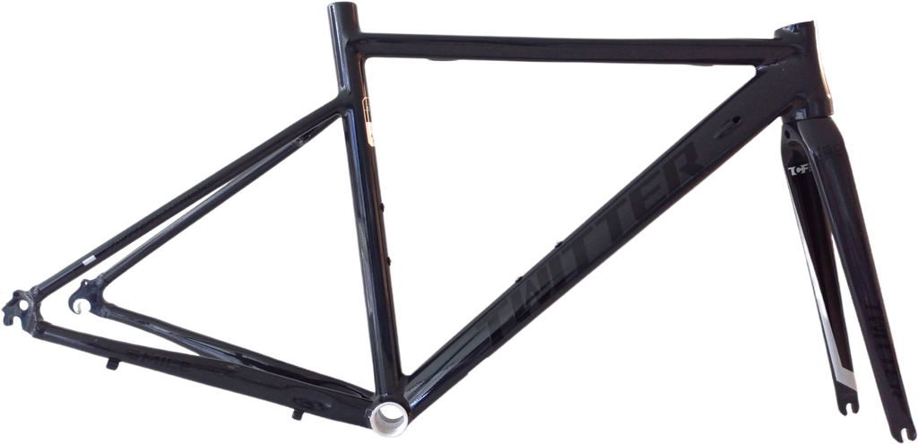 Cuadro TWITTER Ruta SMILE alum 460mm c-brake c/trinche-carbon dropaut-base dark gray