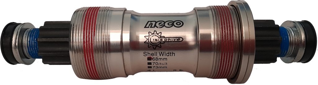 Eje centro Cartridge NECO 108mm 10 estrias alum B953HAL TW