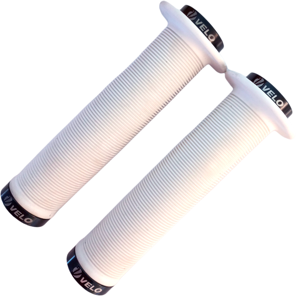 Grips VELO BMX 145mm c/flang c/seg white 9762AD2BK
