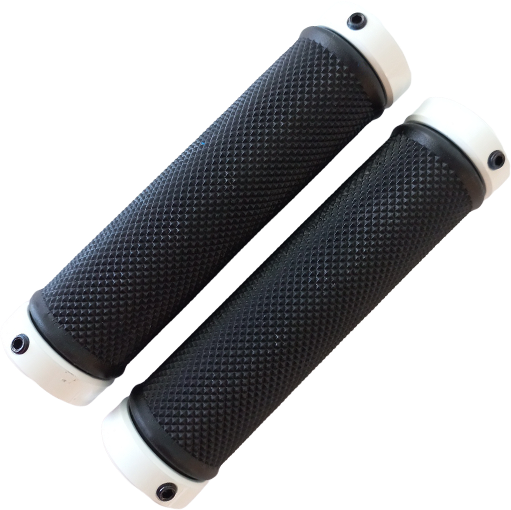 Grips VELO c/seguro black/white  VLG-775 AD2