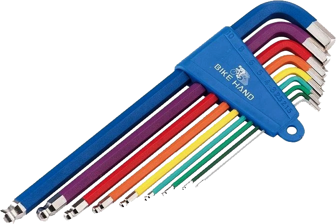 H-Exagonales BIKE HAND color especial 10/8/6/5/4/3/2.2/2/1.50 set 9 pcs YC-623-9C TW