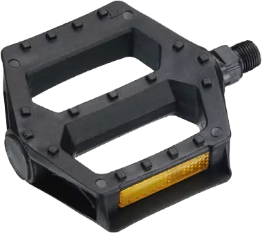 Pedal NECO MTB plast c/reflect 9/16 plano black  WP401-1 CN