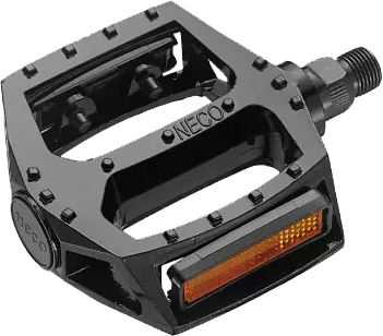 Pedal NECO MTB-BMX alum c/reflect 1/2 plano black WP313 CN