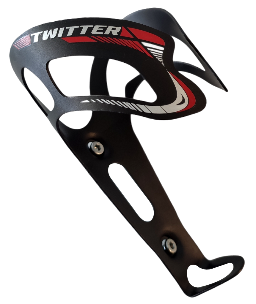 Soporte de caramaño TWITTER aluminio black/red