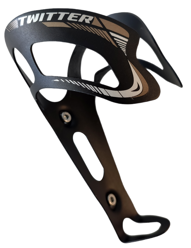 Soporte de caramañola TWITTER aluminio black/brown