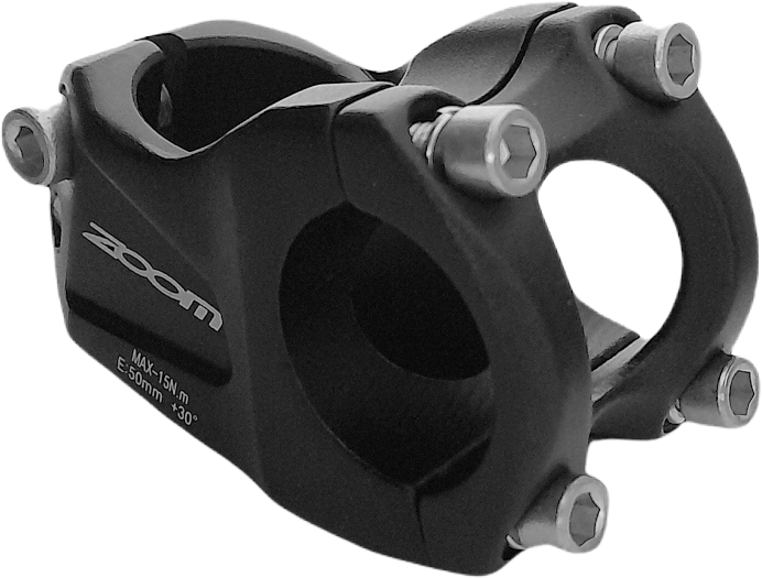 Stem ZOOM BMX/DH/MTB 50mm black FOV