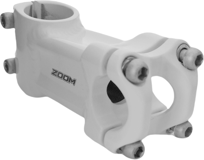 Stem ZOOM MTB 80mm white square
