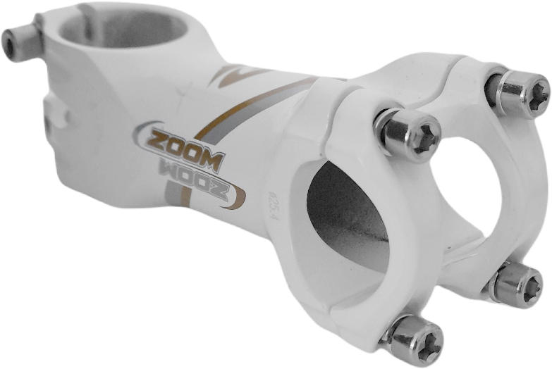Stem ZOOM MTB Ruta 80mm 25.4 white