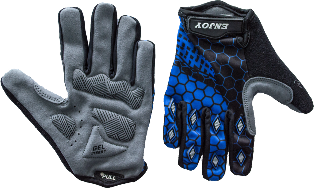 UNI guantes ENJOY BMX niño d/largo 4Y cyan blue AI-05-2589