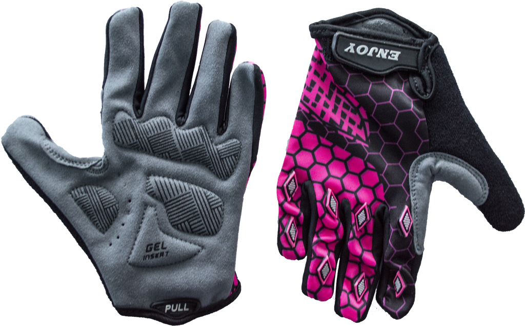 UNI guantes ENJOY BMX niño d/largo 4Y fuxsia AI-05-2589