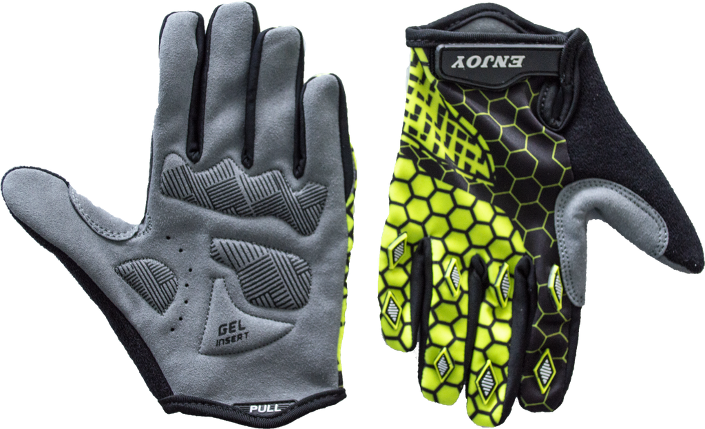 UNI guantes ENJOY BMX niño d/largo 4Y yellow Neon AI-05-2589