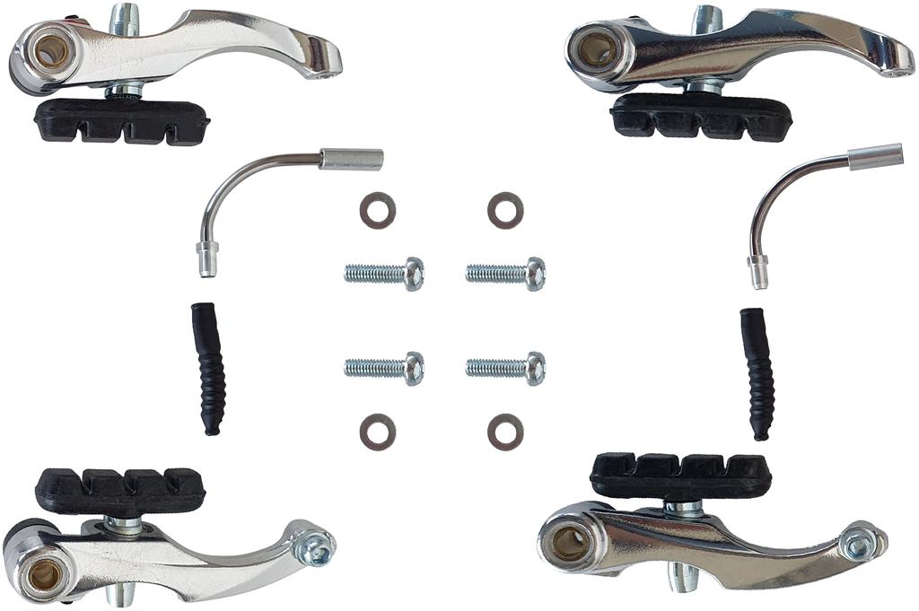 V-brake LOGAN alum BMX Mini 909AE silver plsh