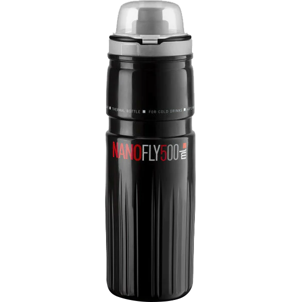 Caramañola ELITE  NANOFLY black/red-white c/tapa 500ml 190509