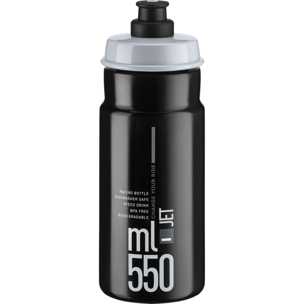 Caramañola ELITE JET black/grey logo 550ml 0190403