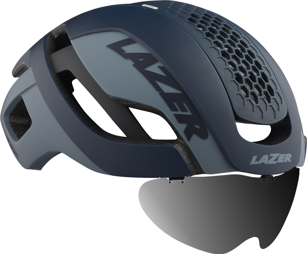 Casco LAZER Bullet 2.0 CE/ Matte Blue Grey M +lens+led