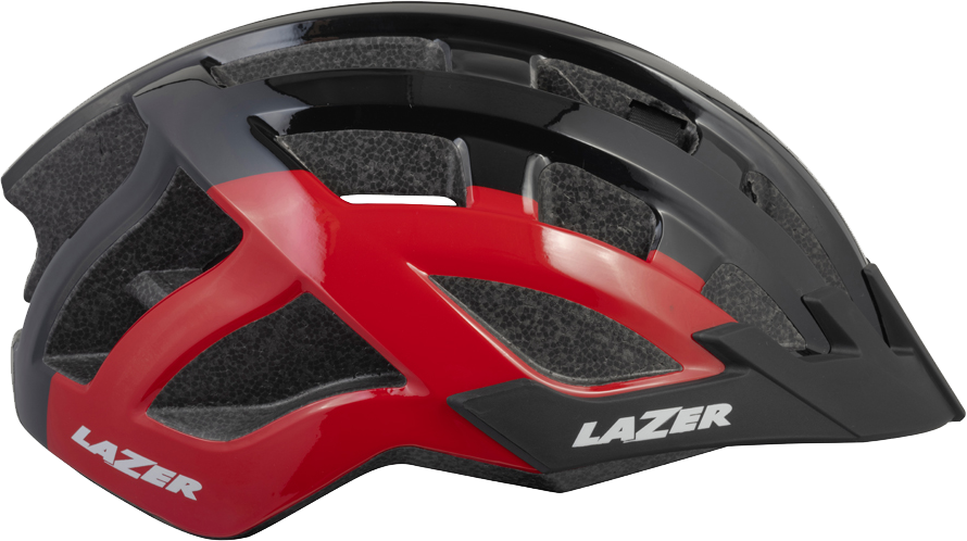 Casco LAZER Compact DLX  black/red uni size +net+led