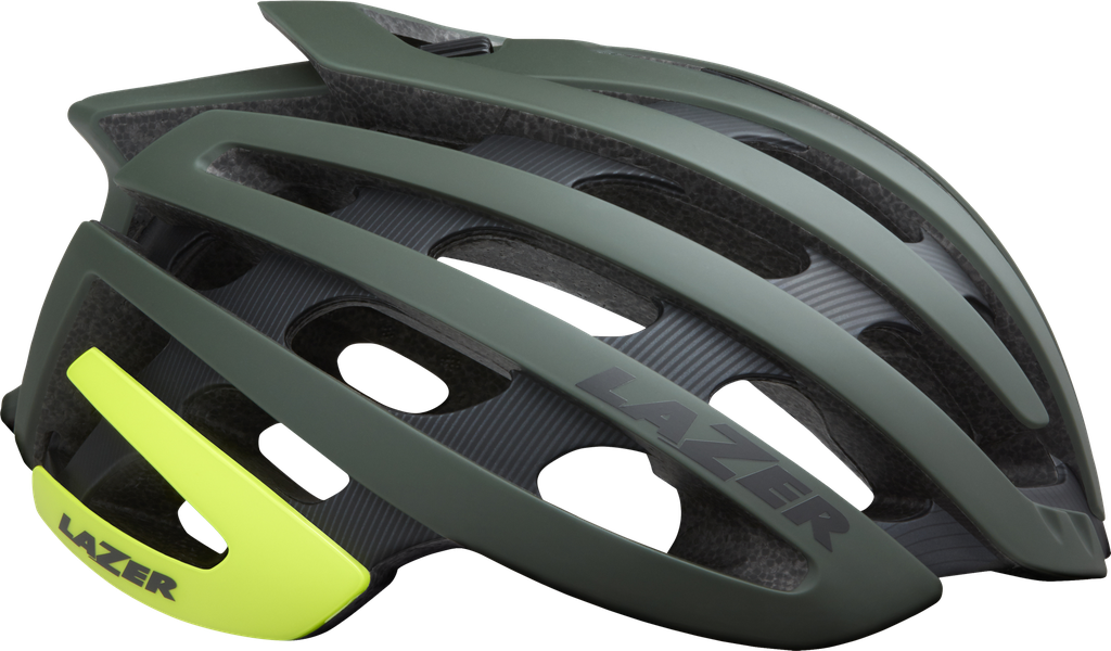 Casco LAZER Z1 CE Matte Dark Green F-Yellow S