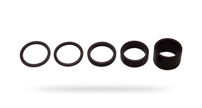 Espaciador PRO ALLOY 1-1/8  SET 2 2 5 10 20mm black PR320492