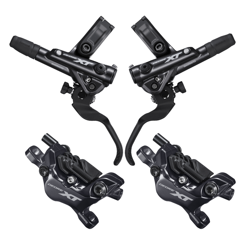 Freno disc SHIMANO XT hidr M8120 mord/cab/magt 4pist black set-par caja