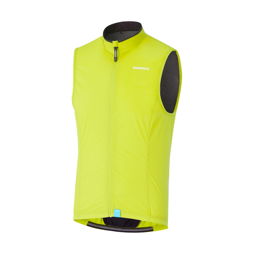 UNI Chaleco SHIMANO COMPACT WIND VEST HOMBRE S NEON YELLOW ECWWBPSSS12MY0704