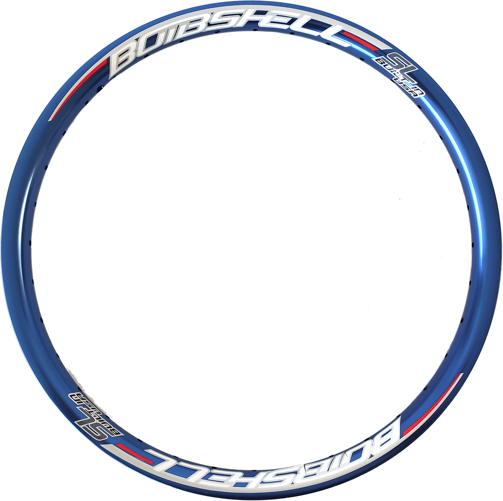 Aro BMX BOMBSHELL  1086MFB 20X1 1/8 aluminio 28h front 30mm mini blue