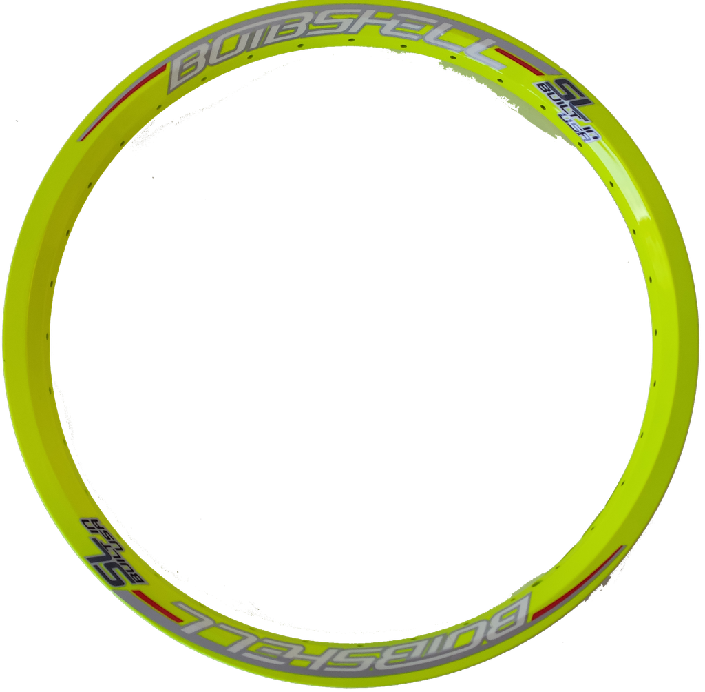 Aro BMX BOMBSHELL 20" aluminio SL Pro 36h front yellow