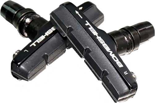 Caucho de freno BMX BOMBSHELL 10665CK para aro carbon